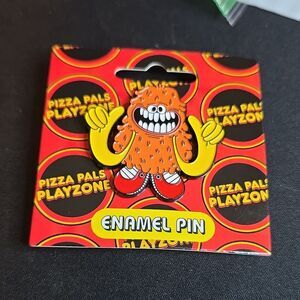 Meow Wolf Enamel Pin Pizza Pals Playzone Hungey Masscot